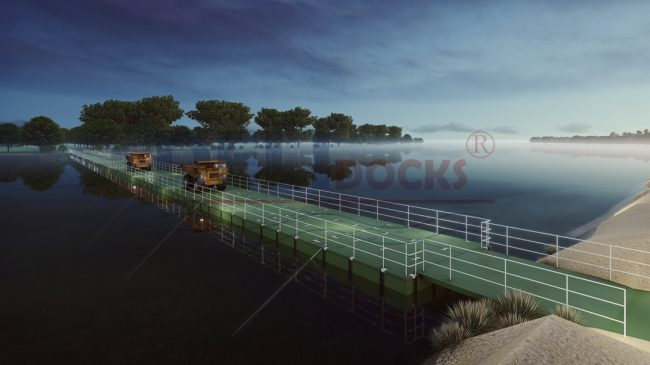 TRAFFIC PONTOON BRIDGE