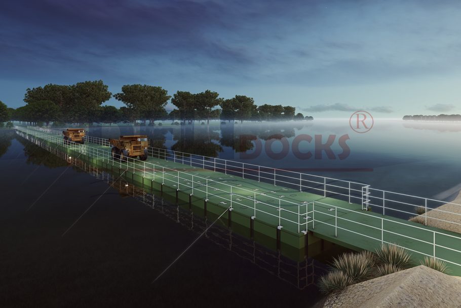 TRAFFIC PONTOON BRIDGE TRAFFIC PONTOON BRIDGE