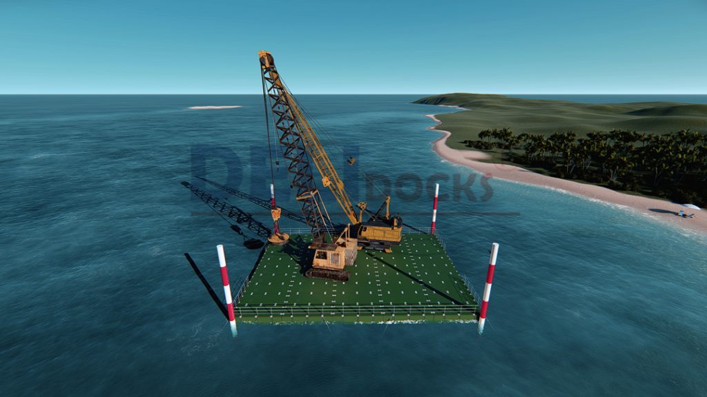 Floating Construction/ Working Platform