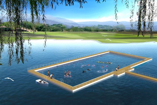 FLOATING SWIMMING POOL