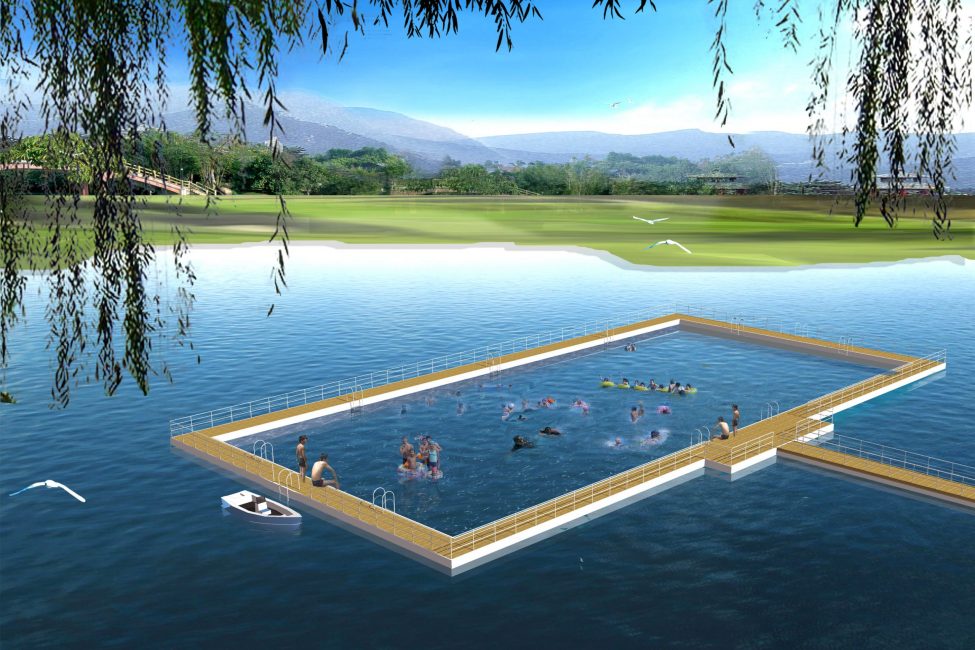 FLOATING SWIMMING POOL FLOATING SWIMMING POOL